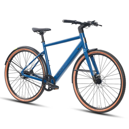 DERUIZ E-bike Turmali Diamant 52cm/58cm mit Bluetooth für Herren, 360Wh Citybike, 110km Reichweite, hydraulische Scheibenbremse, Diamant-Rahmen, blau - wheelyou24