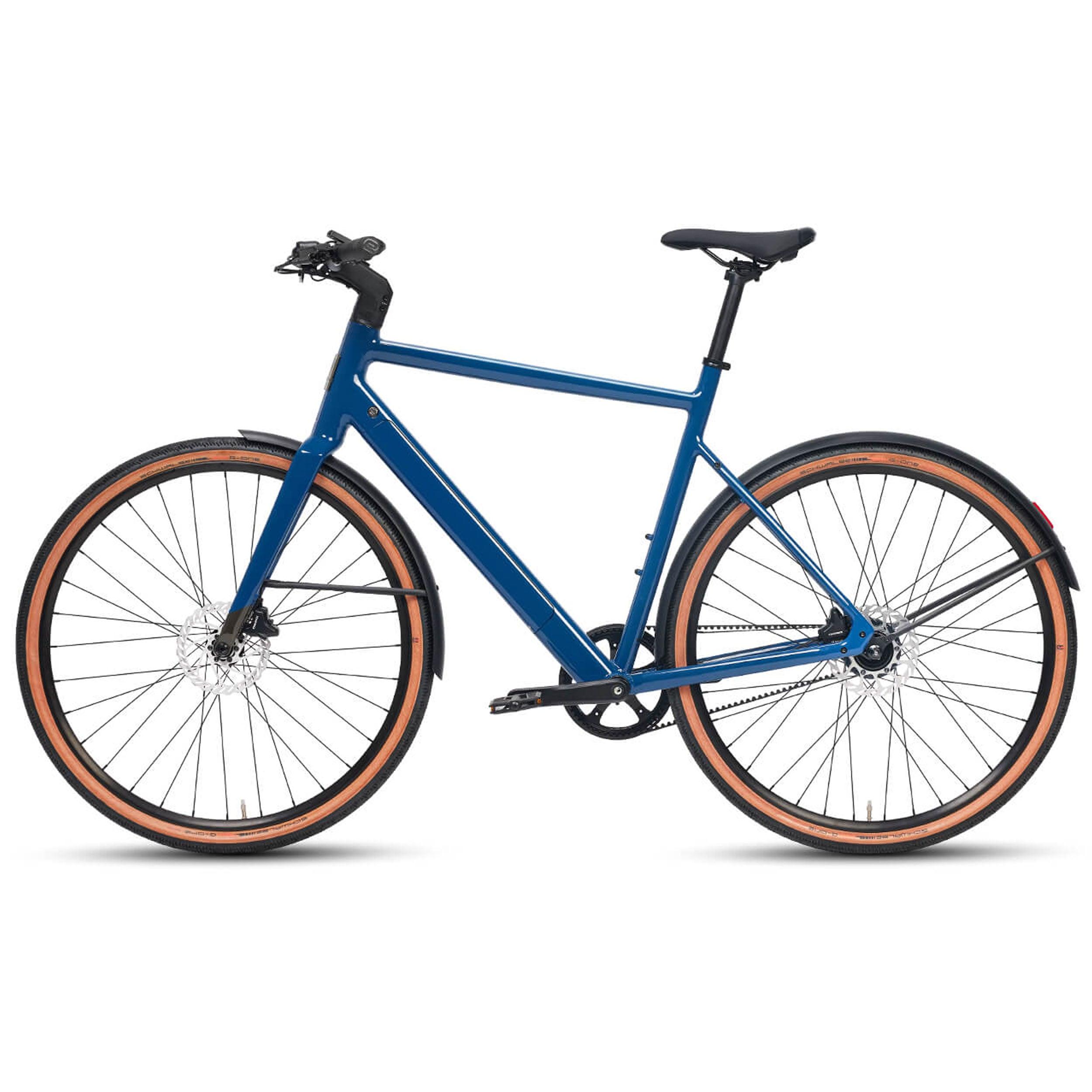 DERUIZ E-bike Turmali Diamant 52cm/58cm mit Bluetooth für Herren, 360Wh Citybike, 110km Reichweite, hydraulische Scheibenbremse, Diamant-Rahmen, blau - wheelyou24