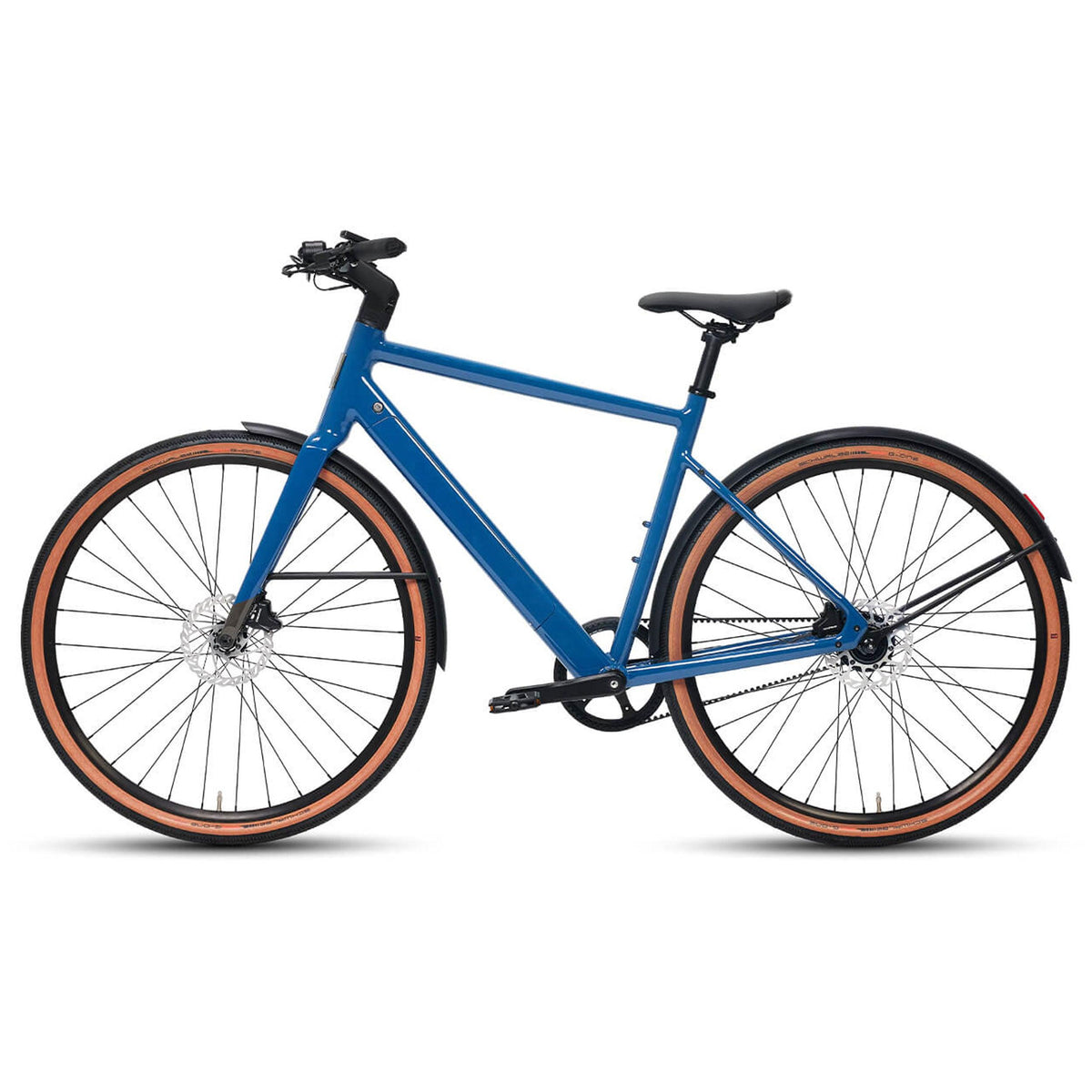 DERUIZ E-bike Turmali Diamant 52cm/58cm mit Bluetooth für Herren, 360Wh Citybike, 110km Reichweite, hydraulische Scheibenbremse, Diamant-Rahmen, blau - wheelyou24