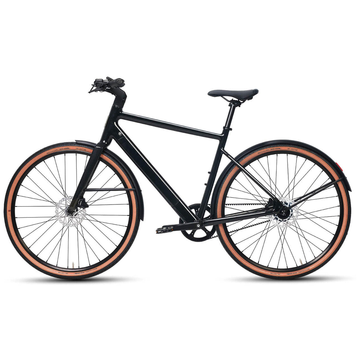 DERUIZ E-bike Turmali Diamant 52cm/58cm mit Bluetooth für Herren, 360Wh Citybike, 110km Reichweite, hydraulische Scheibenbremse, Diamant-Rahmen, schwarz - wheelyou24