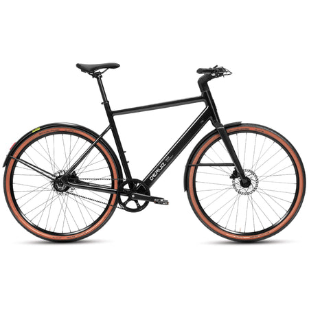 DERUIZ E-bike Turmali Diamant 52cm/58cm mit Bluetooth für Herren, 360Wh Citybike, 110km Reichweite, hydraulische Scheibenbremse, Diamant-Rahmen, schwarz - wheelyou24