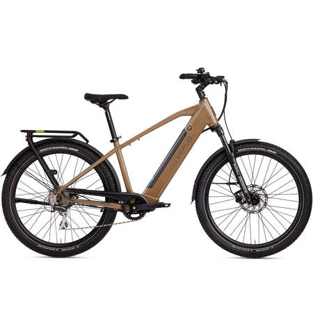 DERUIZ E-bike MarbleSUV 27,5 Zoll mit Bluetooth für Damen und Herren, 644Wh Trekkingbike, 8 Gang Shimano Schaltwerk, Diamant-Rahmen, braun - wheelyou24