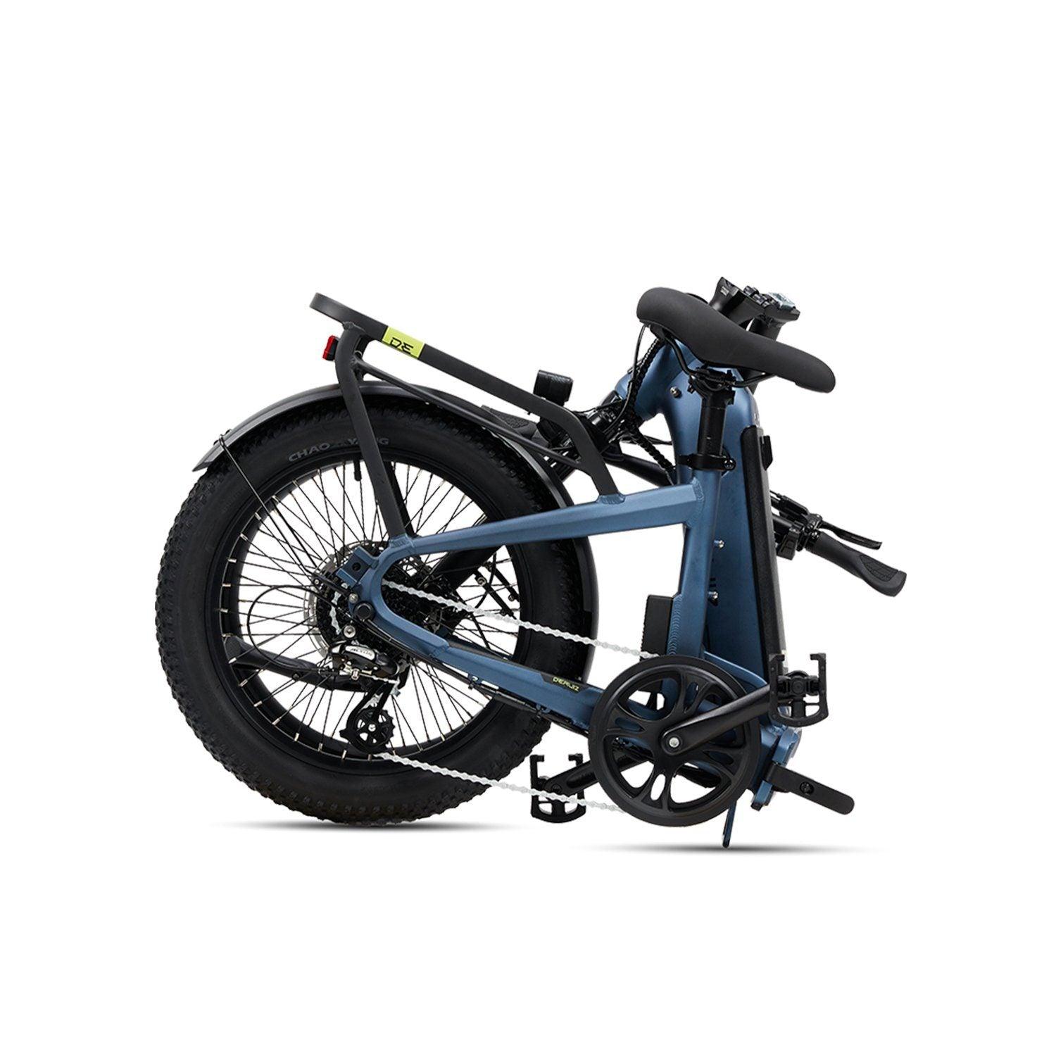 DERUIZ E-Bike Peridot 20 Zoll mit Bluetooth für Damen Herren, 500Wh Foldingbike, 8 Gang Shimano Schaltwerk, Tiefeinsteiger-Rahmen, klappbar, beige - wheelyou24