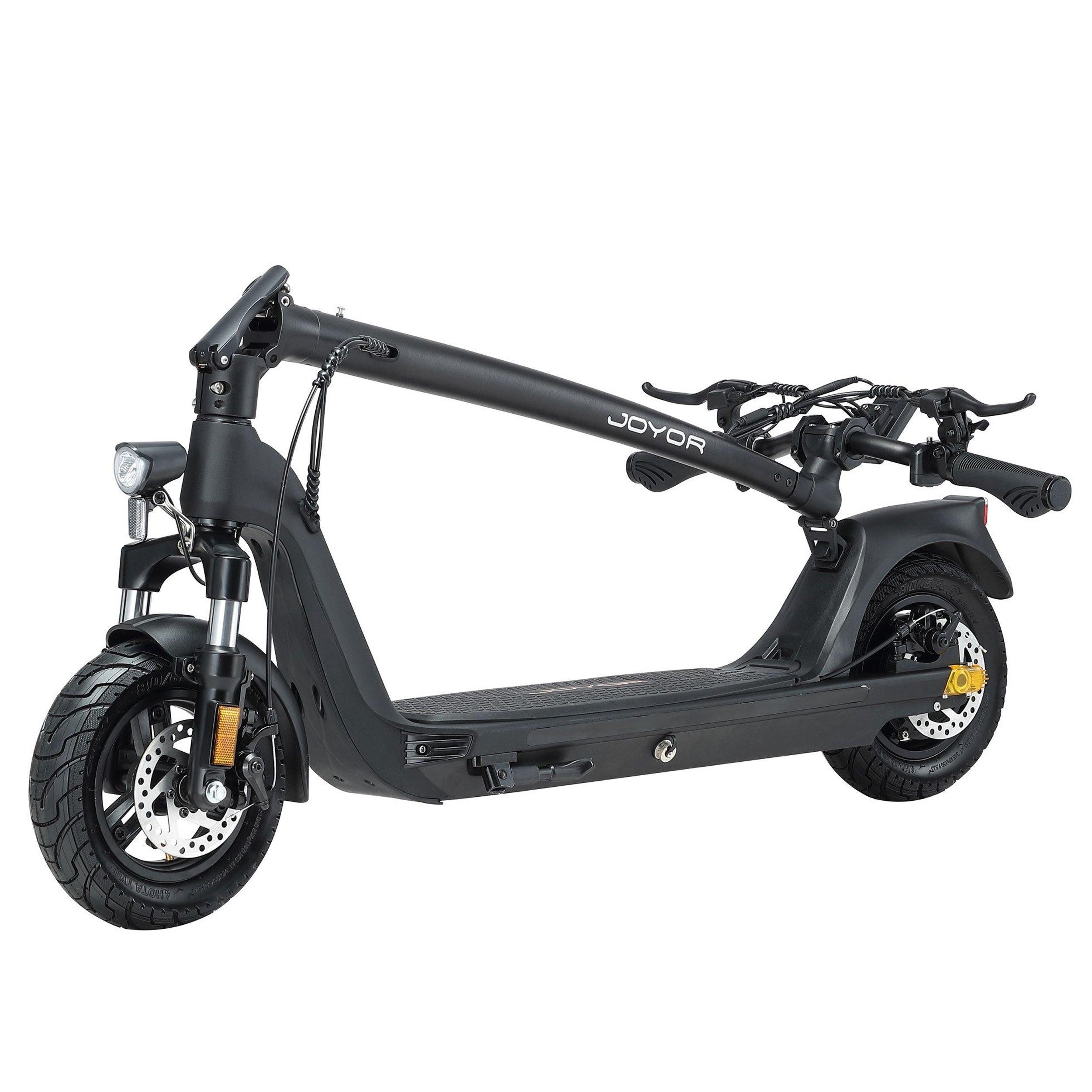 Joyor E-Scooter C10E 10 Zoll mit Straßenzulassung, herausnehmbarer Akku 500Wh, Magnesiumrahmen 25% Steigfähigkeit, klappbar, schwarz - wheelyou24