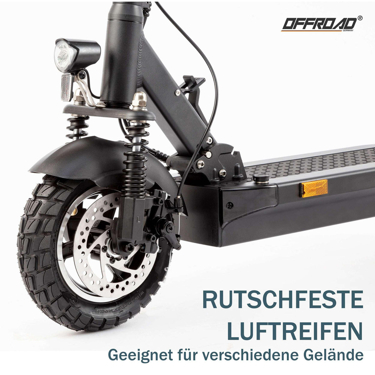 Joyor Offroad E-Scooter Y8-S, Gelände-Elektroroller, 500W Motor, 3-Gang-Einstellung, bis zu 60km Reichweite, schwarz - wheelyou24