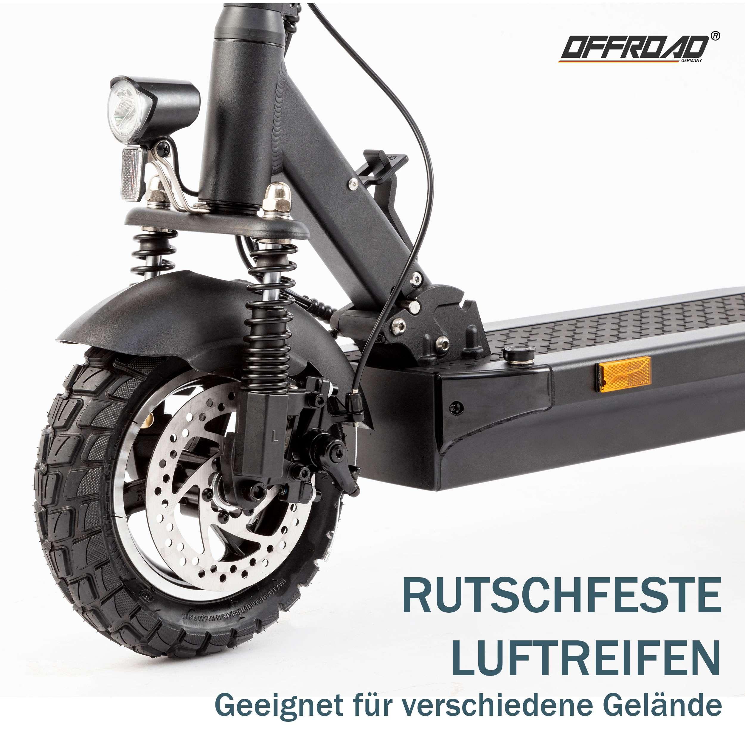 Joyor Offroad E-Scooter Y8-S, Gelände-Elektroroller, 500W Motor, 3-Gang-Einstellung, bis zu 60km Reichweite, schwarz - wheelyou24