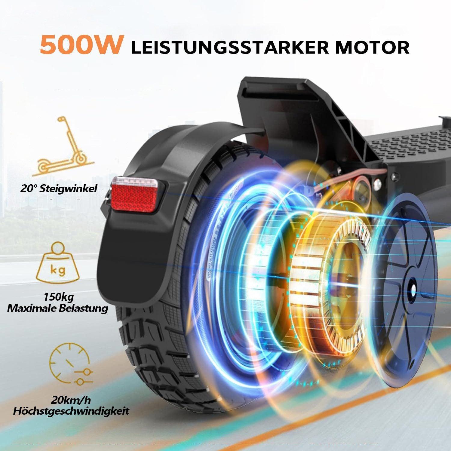 Joyor Offroad E-scooter S5, 500W Motor, 13Ah Akku, breite Geländereifen, bis zu 45km Reichweite, bernstein - wheelyou24