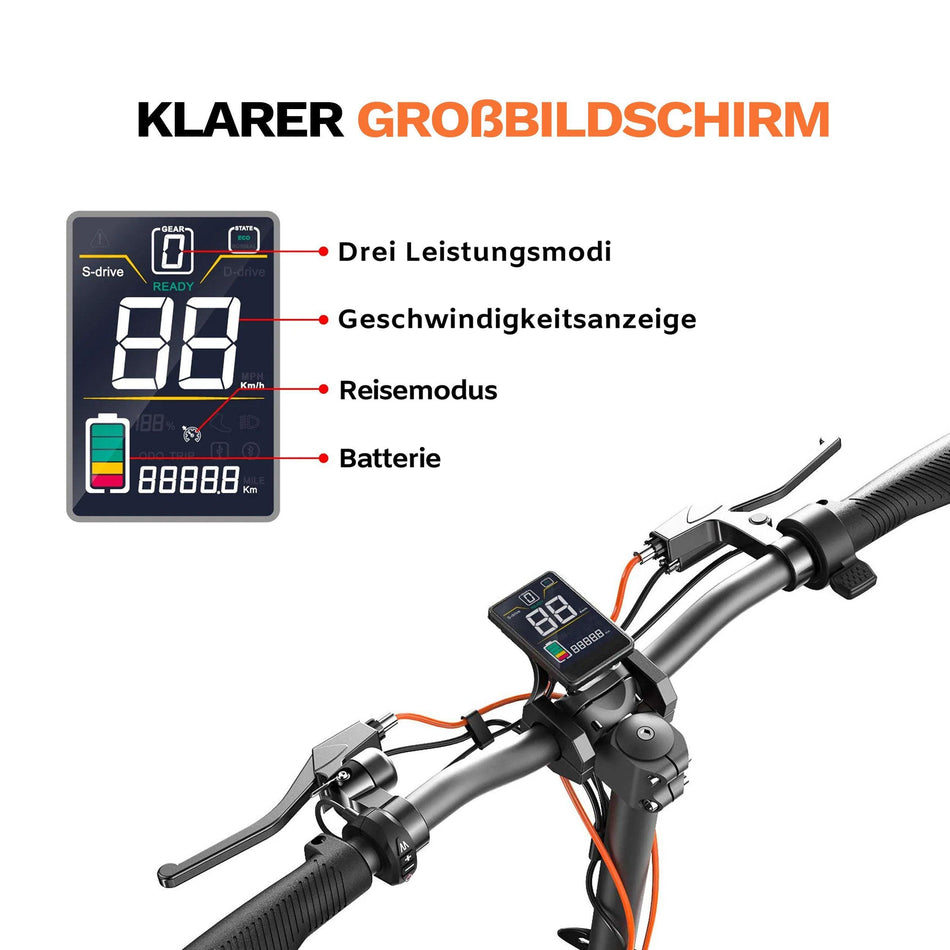 Joyor Offroad E-scooter S5, 500W Motor, 13Ah Akku, breite Geländereifen, bis zu 45km Reichweite, bernstein - wheelyou24