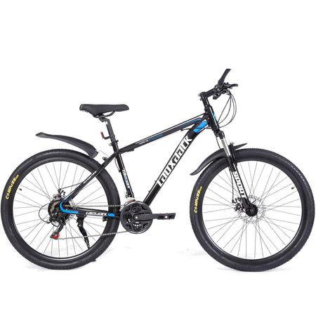Lauxjack Fahrrad Mountainbike, 21 Gang, Diamant-Rahmen, Hardtail, Kettenschaltung, blau - wheelyou24