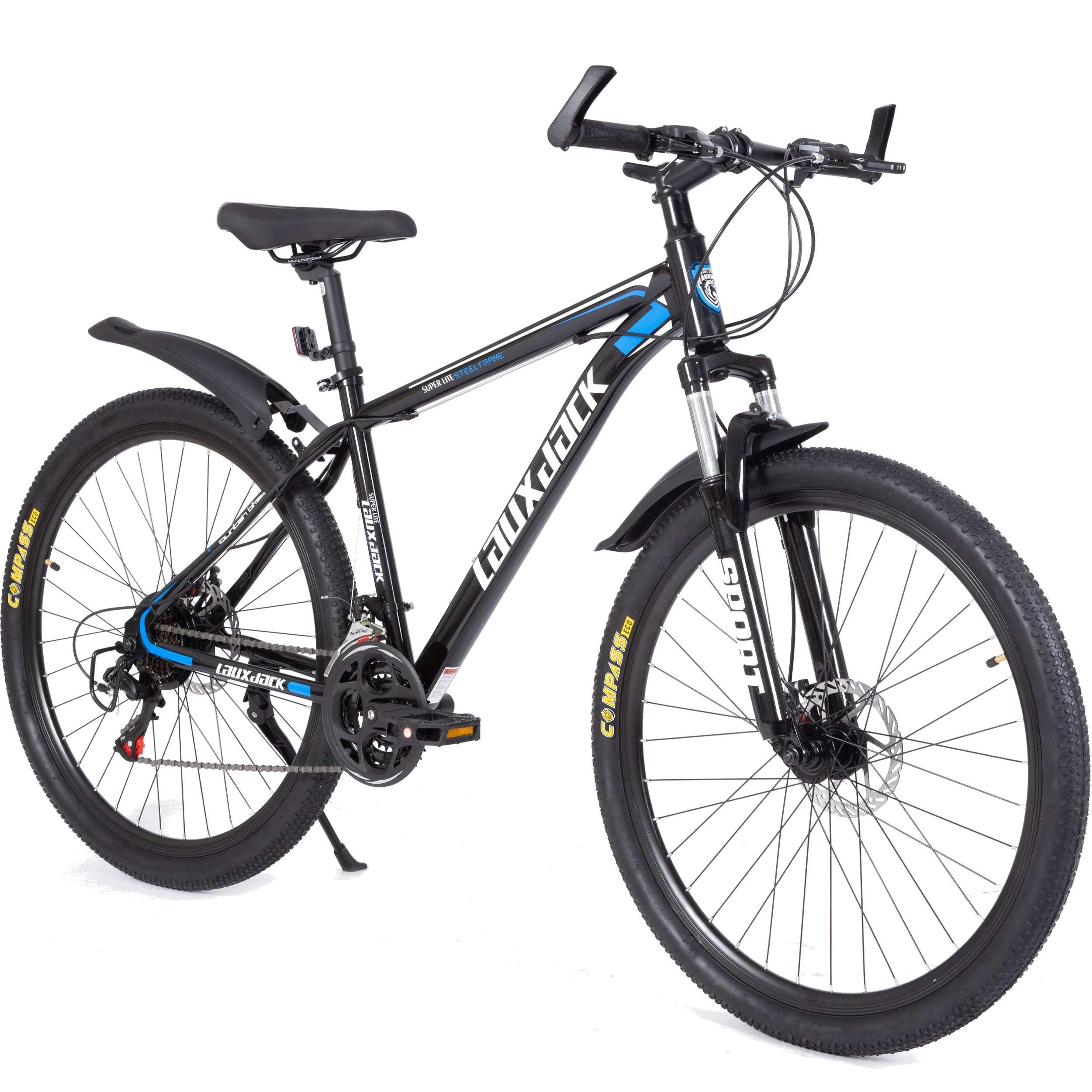 Lauxjack Fahrrad Mountainbike, 21 Gang, Diamant-Rahmen, Hardtail, Kettenschaltung, blau - wheelyou24