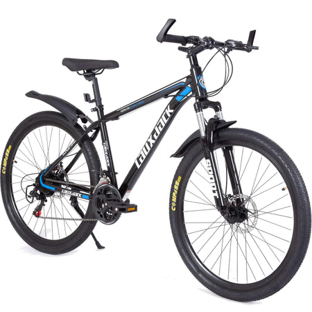 Lauxjack Fahrrad Mountainbike, 21 Gang, Diamant-Rahmen, Hardtail, Kettenschaltung, blau - wheelyou24