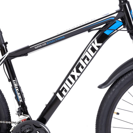 Lauxjack Fahrrad Mountainbike, 21 Gang, Diamant-Rahmen, Hardtail, Kettenschaltung, blau - wheelyou24