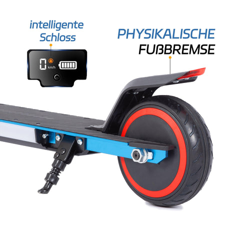 Vankel S32 Cityroller 6.5 Zoll faltbarer Elektroroller für 6-12 Jahren, 150W Motor, bis zu 8km Reichweite, leichter Elektroroller mit EBS, blau - wheelyou24