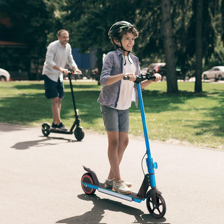 Vankel S32 Cityroller 6.5 Zoll faltbarer Elektroroller für 6-12 Jahren, 150W Motor, bis zu 8km Reichweite, leichter Elektroroller mit EBS, blau - wheelyou24