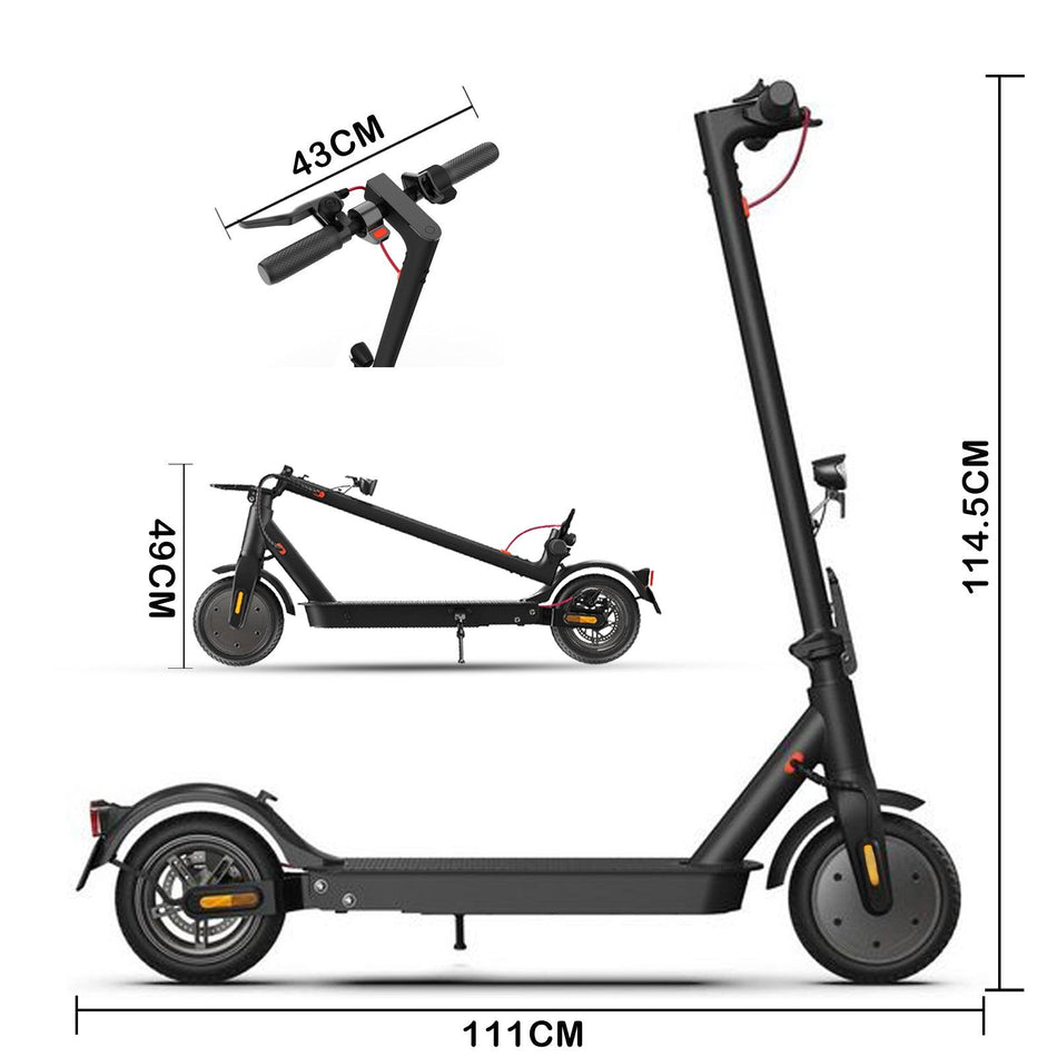 ZWHEEL E-Scooter E9 8,5 Zoll mit Straßenzulassung ABE, 350W Motor, klappbar, schwarz - wheelyou24
