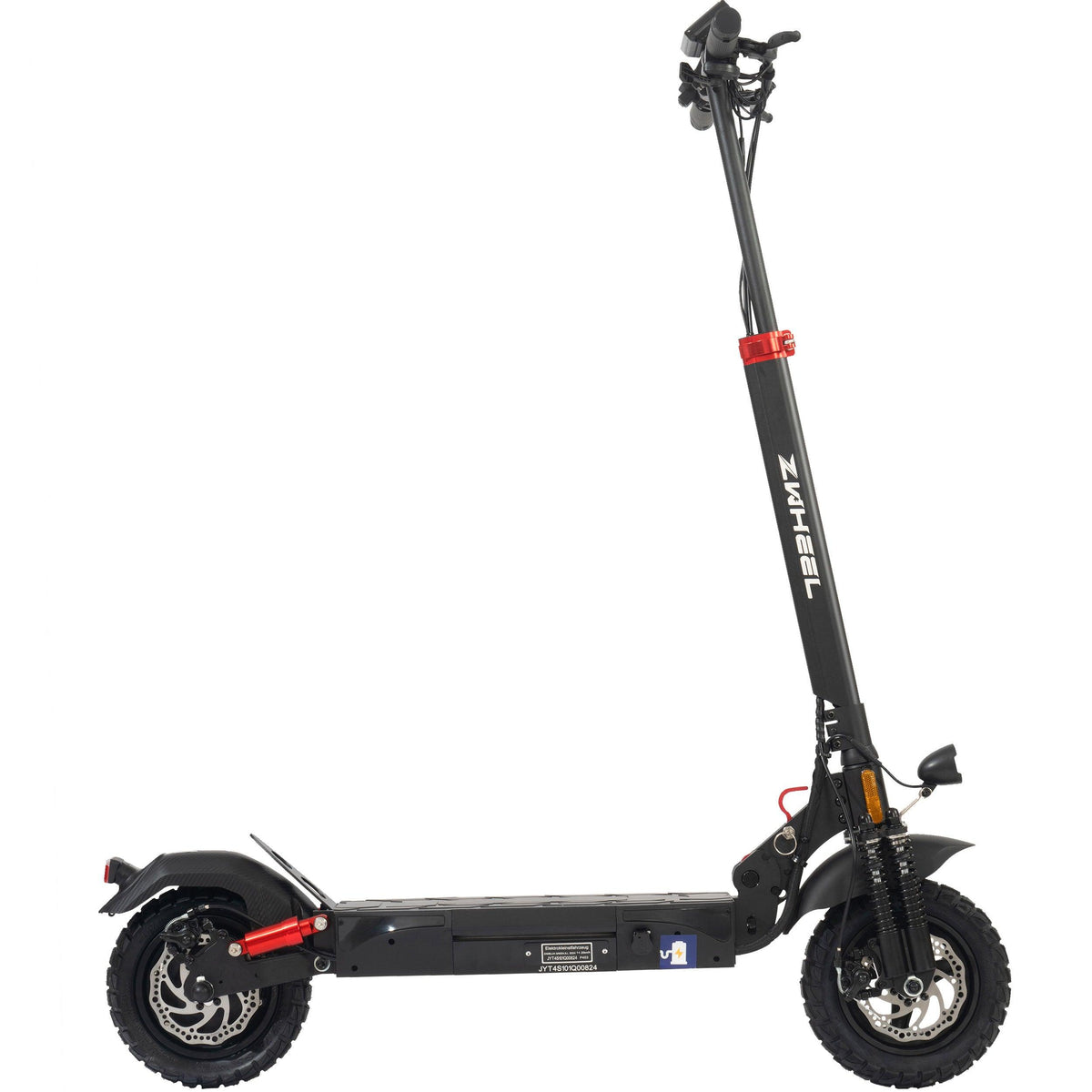 ZWHEEL Offroad E-Scooter T4 10 Zoll mit mit Straßenzulassung ABE, 500W Motor, Max 50 km Reichweite, klappbar, schwarz - wheelyou24