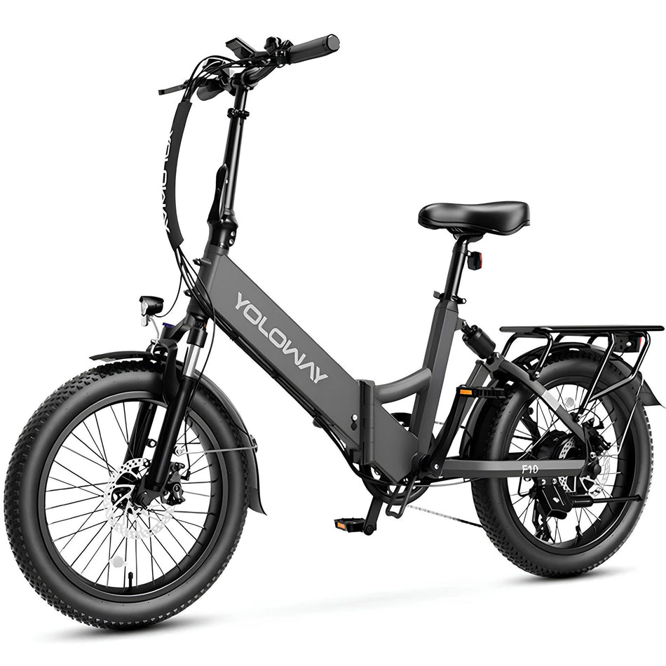 E-Bike Klapprad Klapprad Elektrofahrrad mit 20*3,0 Zoll Reifen, Fatbike 7 Gang Shimano, Kettenschaltung, Heckmotor, 450 Wh, (mit Schutzbleche), faltbares Pedelec mit Hintterradmotor für Pendler und Reisen